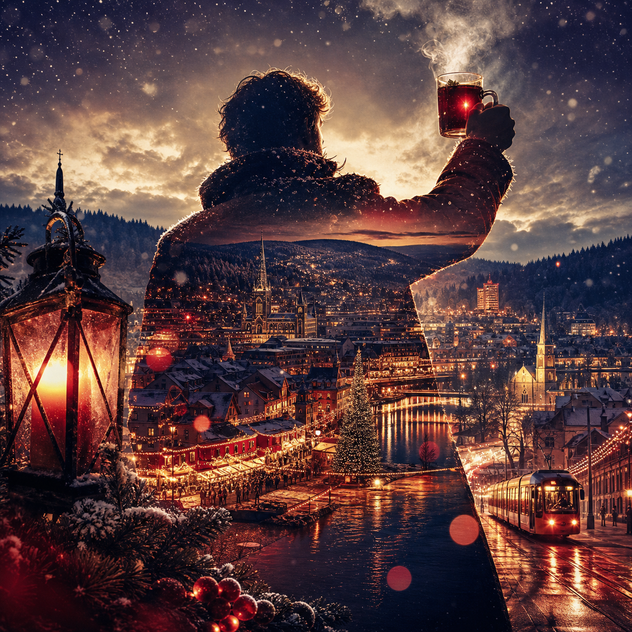 Glühwein Lights Over Pforzheim